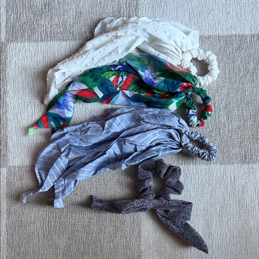Hair tie Scarf Set